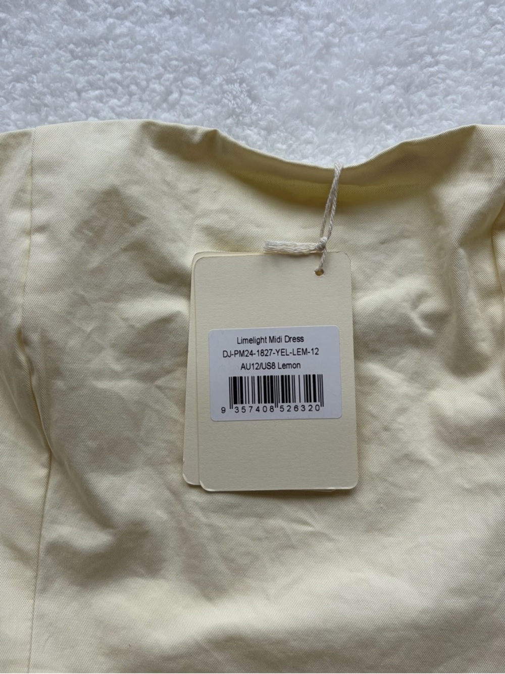 NWT Peppermayo Limelight Midi Dress - Lemon - Picture 9 of 11